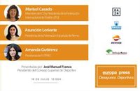 Marisol Casado, Asunción Loriente y Amanda Gutiérrez, protagonistas este martes en Desayunos Deportivos de EP