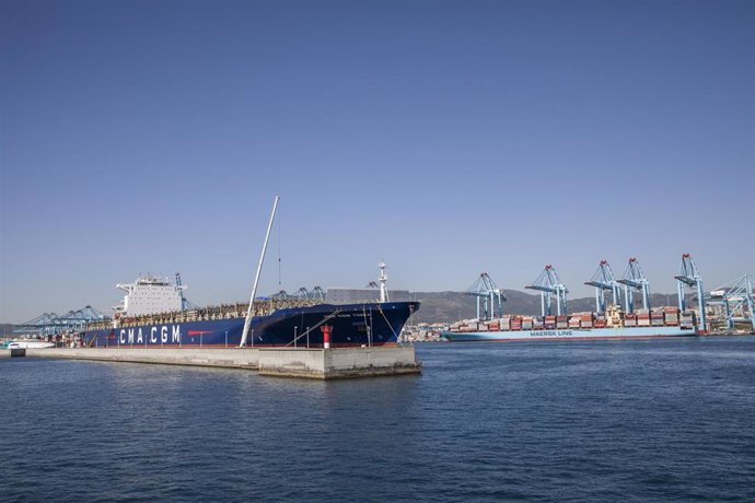 Archivo - Terminal de contenedores del Puerto de Algeciras