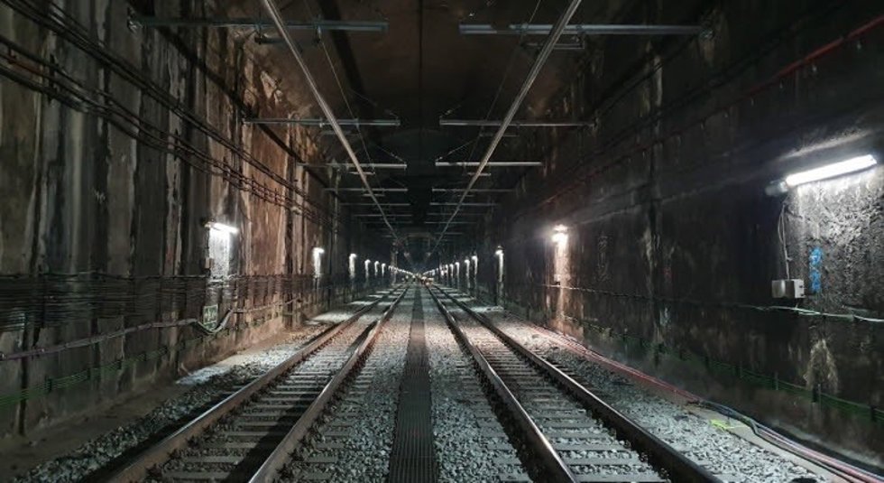Tramo del túnel entre Hospitalet de Llobregat y Almeda donde se llevará a cabo la actuación