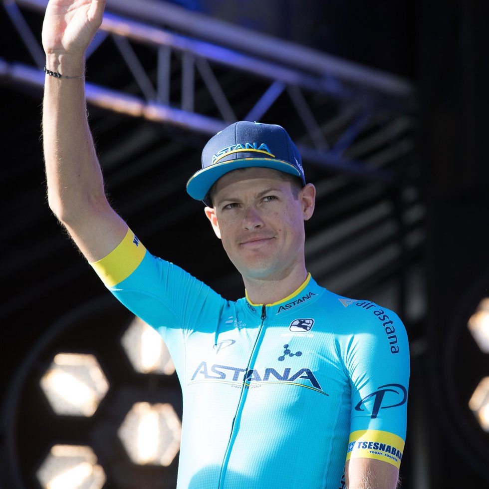 Archivo - El ciclista danés Jakob Fuglsang en su etapa en el Astana.