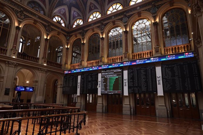 Interior del Palacio de la Bolsa, a 8 de julio de 2022, en Madrid (España).