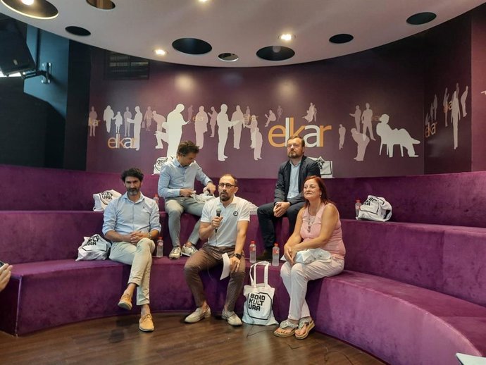 El delegado del Gobierno en el País Vasco, Denis Itxaso, en la presentación, en Vitoria