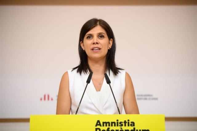 Marta Vilalta durante la rueda de prensa.