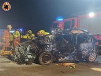 Detenido un conductor ebrio implicado en el accidente de Sagunt con dos fallecidos