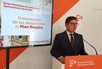 Cs exige la "paralización" del 'Plan Respira' de Sevilla por la "falta de consenso" y reclama "alternativas reales"