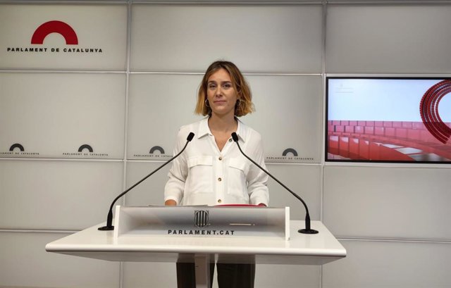 Archivo - La líder dels comuns al Parlament, Jéssica Albiach