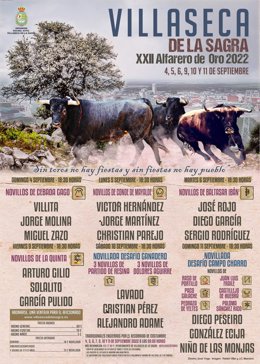 Cartel Certamen Alfarero de Oro Villaseca de la Sagra