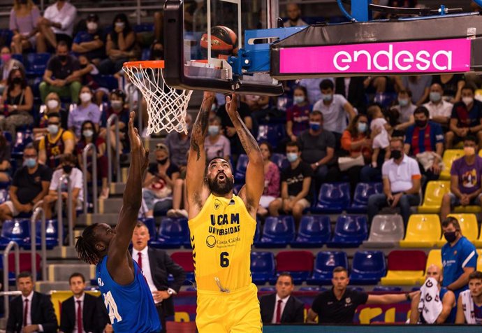 Archivo - Augusto Lima, durante su etapa como jugador de UCAM Murcia