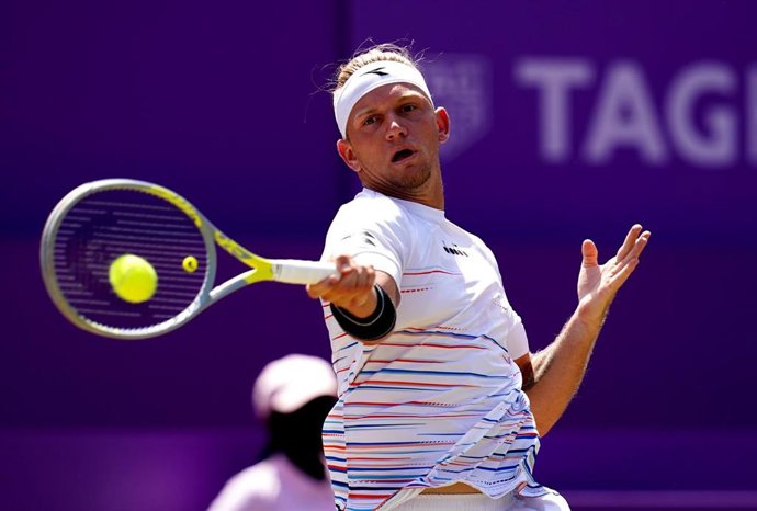 El tenista español Alejandro Davidovich durante un torneo