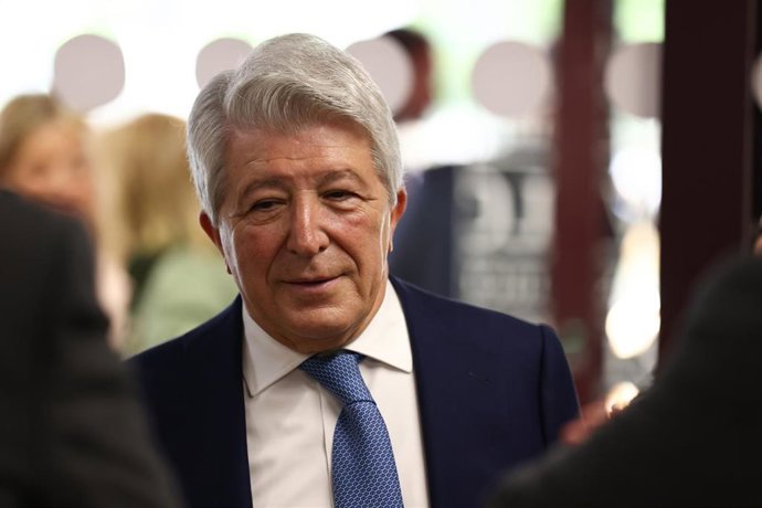 Archivo - Enrique Cerezo, presidente del Atlético de Madrid