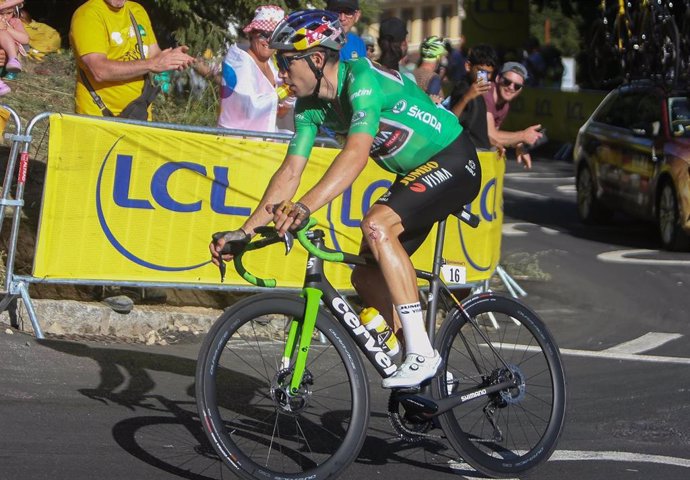 El belga Wout Van Aert (Jumbo-Visma), durante el Tour de Francia 2022. 