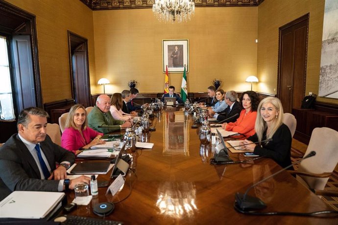 Archivo - Reunión del Consejo de Gobierno andaluz presidido por Juanma Moreno (Foto de archivo).