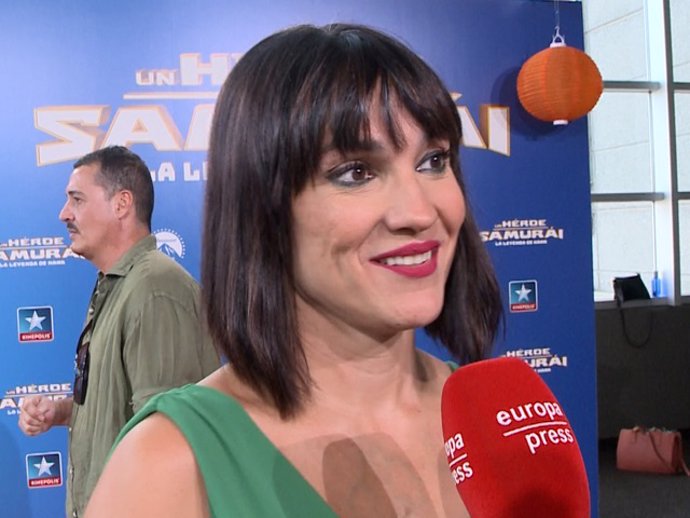 Irene Villa en el estreno de 'Un héroe samurai'.