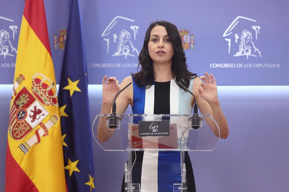 La líder de Cs, Inés Arrimadas.