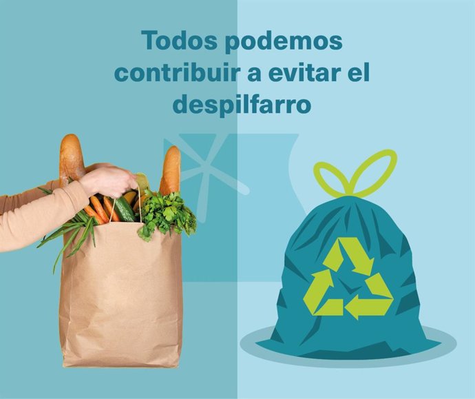 Infografía sobre del despilfarro alimentario.