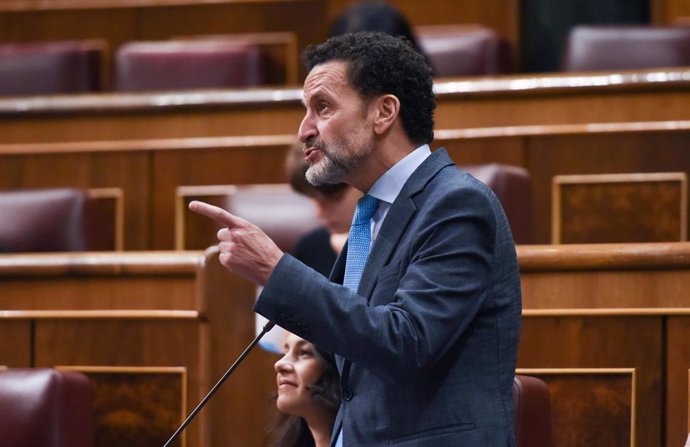 El portavoz adjunto de Ciudadanos en el Congreso, Edmundo Bal, interviene en una sesión plenaria, en el Congreso de los Diputados, a 29 de junio de 2022, en Madrid (España). 