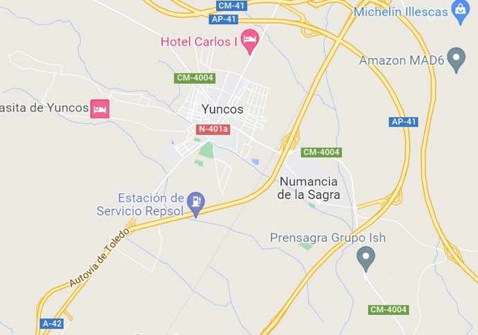 Archivo - Imagen de Yuncos en Google Maps