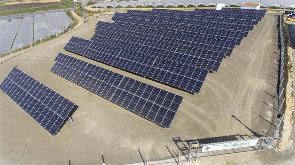 Archivo - Una planta fotovoltaica.