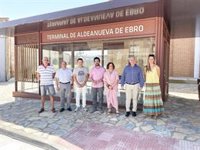 Aldeanueva de Ebro estrena una nueva terminal de autobuses más protegida de las inclemencias del tiempo