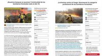 Bomberos forestales recogen más de 150.000 firmas en menos de un mes en apoyo a continuar su labor durante todo el año