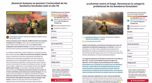 Campañas de bomberos forestales