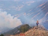 El incendio de ger (Lleida) quema 71 hectáreas