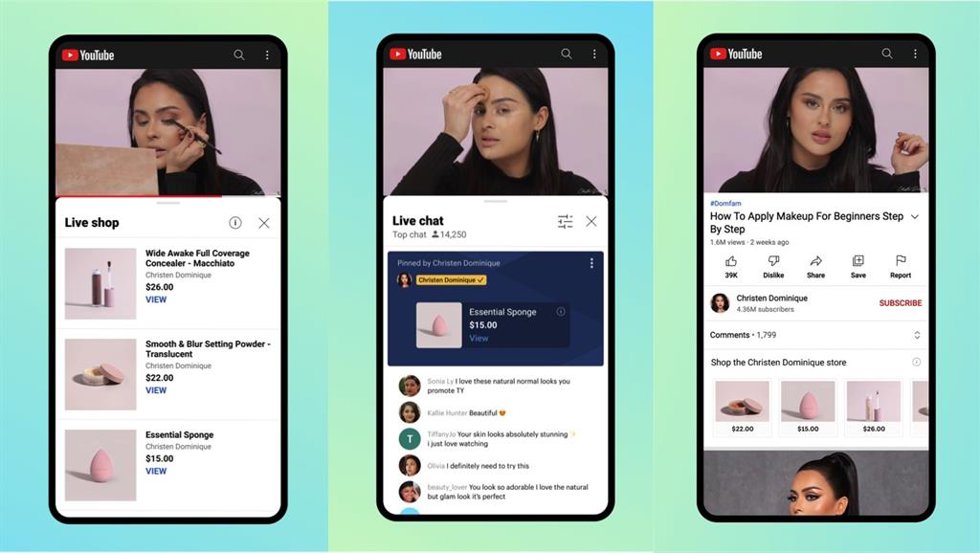 YouTube Shopping en Shopify