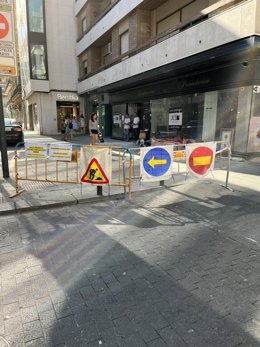 Desvío de tráfico por obras en Córdoba.