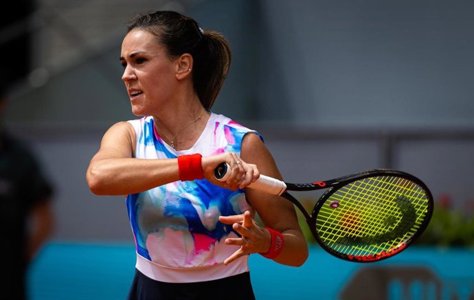 Archivo - La tenista española Nuria Párrizas, en el Mutua Madrid Open 2022 