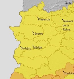 Avisos en Extremadura para el 20 de julio
