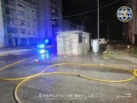 Arde otro transformador de electricidad en el Polígono Sur de Sevilla cerca del anterior incendio