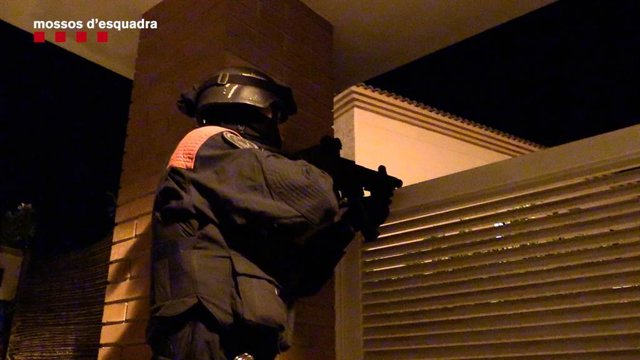 L'operatiu policial dels Mossos d'Esquadra