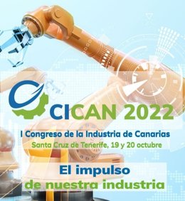 Cartel del I Congreso de la Industria de Canarias