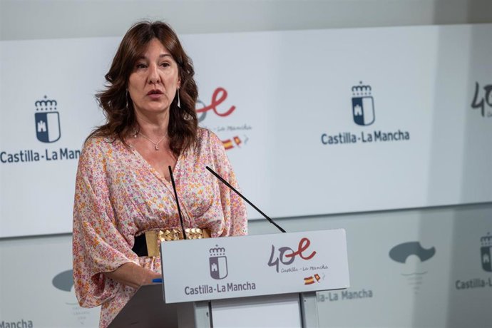 La portavoz del Gobierno de Castilla-La Mancha, Blanca Fernández