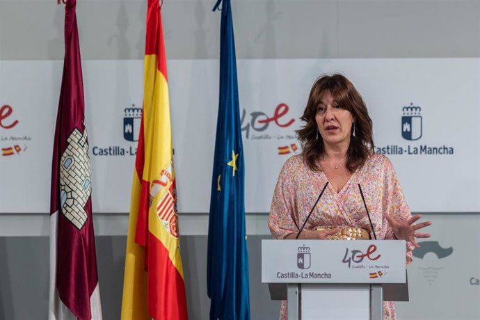 La portavoz del Gobierno de Castilla-La Mancha, Blanca Fernández