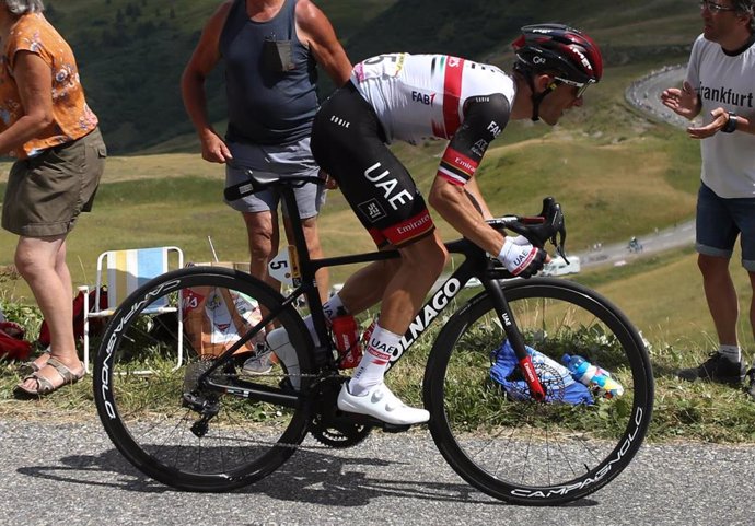 El ciclista polaco Rafal Majka durante una etapa del Tour de Francia 2022