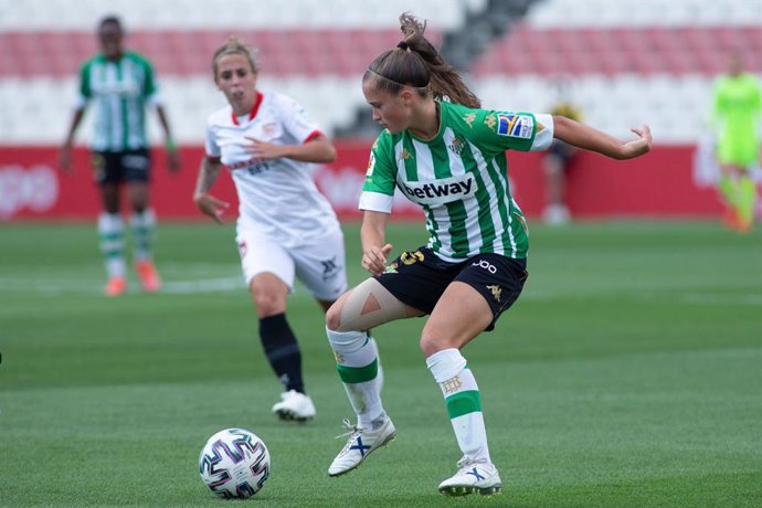 Archivo - Andrea Medina of Real Betis during Liga Iberdrola, football match played between Sevilla Futbol Club and Real Betis Balompie at Jesus Navas Stadium on June 5, 2021 in Sevilla, Spain.