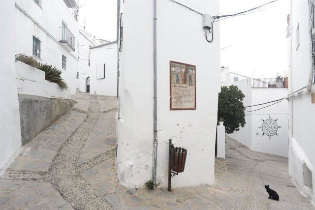 Archivo - Genalguacil, un pueblo que están desalojado por el incendio de Sierra Bermeja a 13 de septiembre 2021 a Genalguacil (Málaga) Andalucía