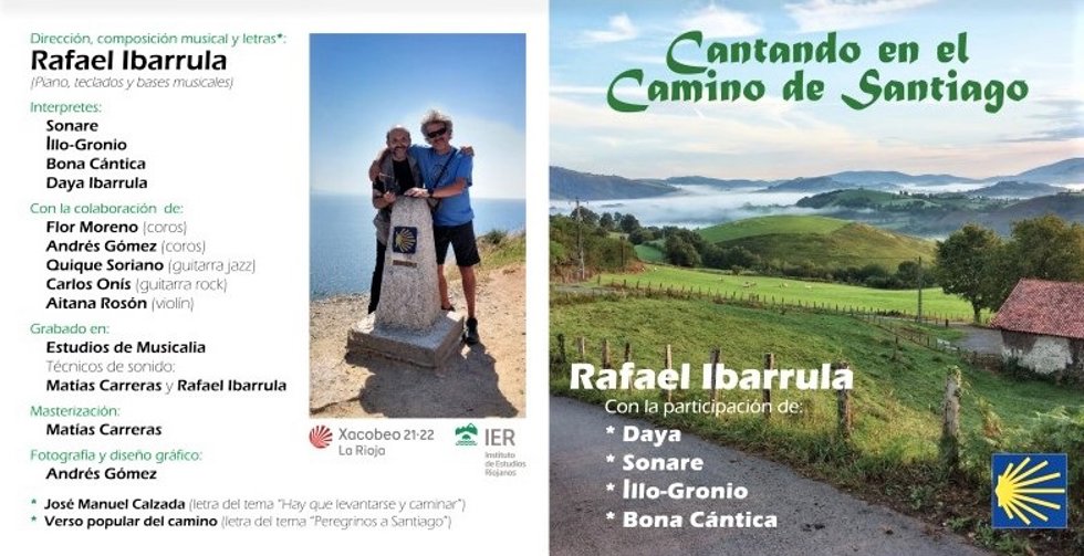 El IER apoya la creación del disco 'Cantando en el Camino de Santiago', del autor riojano Rafael Ibarrula