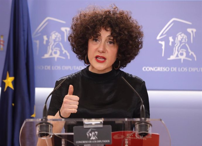 Archivo - La portavoz de En Comú Podem en el Congreso, Aina Vidal.