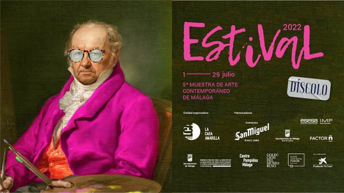 Cartel de la quinta edición del Festival de Arte Contemporáneo de Málaga, #Estival
