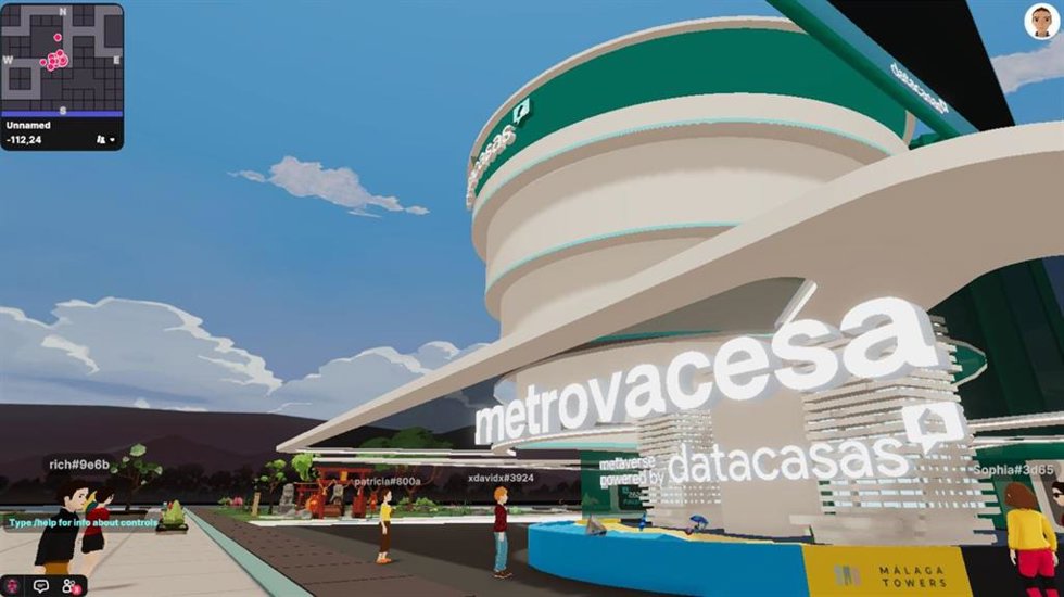 Las casas de Metrovacesa en Málaga en el metaverso