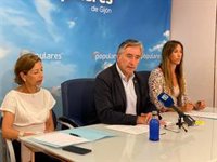 "Los gijoneses tienen dentro de ocho meses 1.300 millones de razones para no votar al PSOE", cree González (PP)