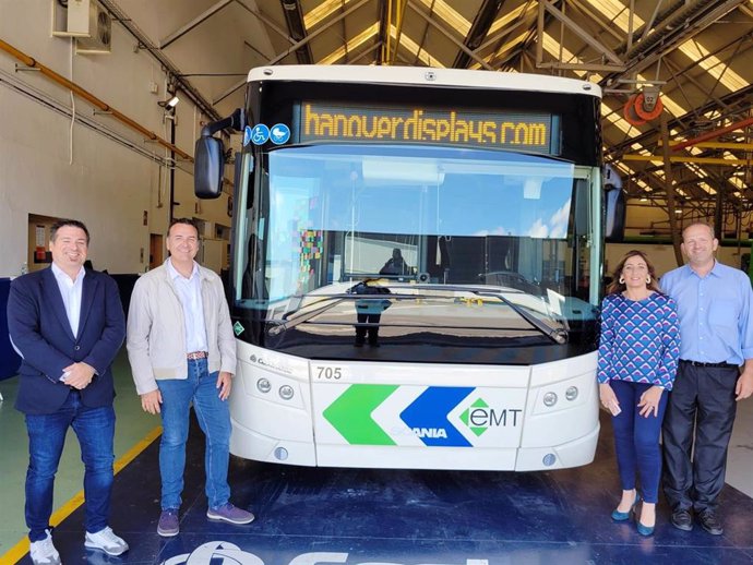 Uno de los nuevos buses de gas natural que llegarán a Palma.