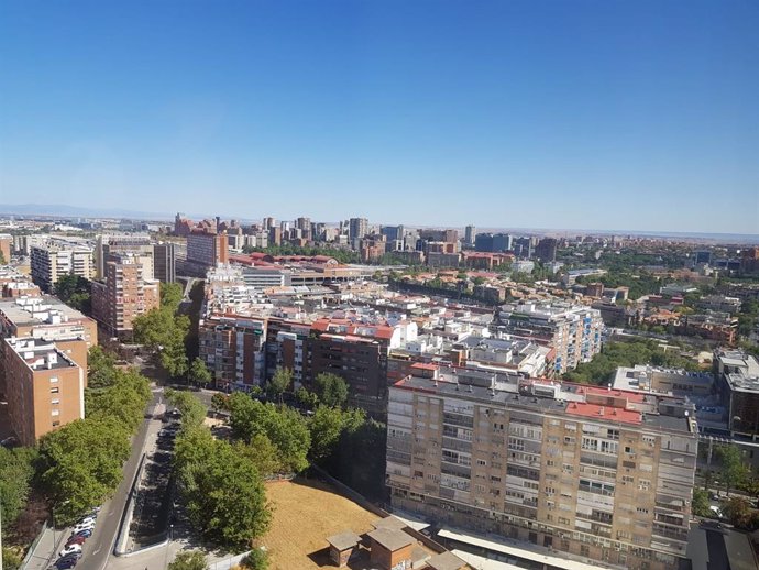 Archivo - Operación Chamartín, imágenes de Madrid desde el cielo