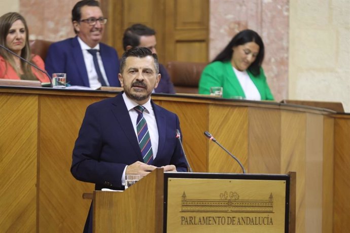 El portavoz del grupo del PP-A en el Parlamento andaluz, Toni Martín.