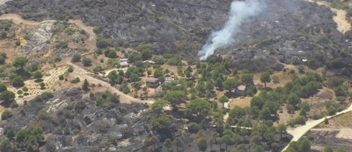 Incendio de Cebreros (Ávila) este jueves 21 de julio.