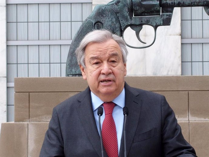 Archivo - El secretario general de la ONU, António Guterres