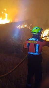 Extinguido un incendio en el paraje Sauquillo y La Teja del termino municipal de Cañas