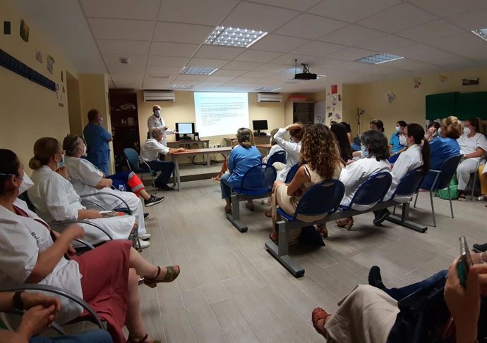 Taller formativo en el centro de salud San Francisco de Morón.